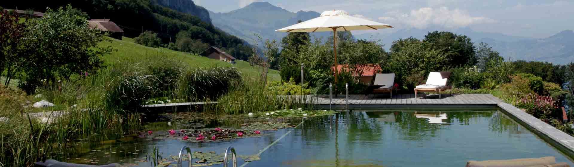 Schwimmteiche & Biopools Modul W28 - JSZE - JardinSuisse Zentralschweiz - Gärtner aus Luzern, Ob- und Nidwalden, Schwyz, Uri und Zug